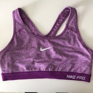 Nike Pro Sports Bra purple medium